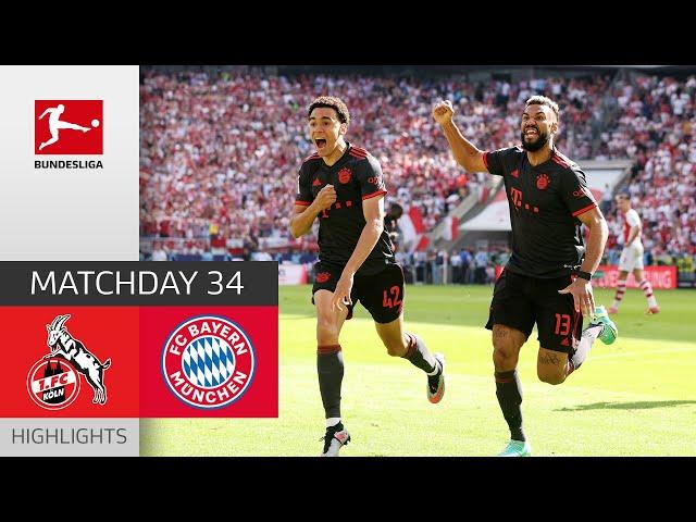 Title Win On The Last Matchday! | 1. FC Köln - FC Bayern München | Highlights | MD 34 – Buli 22/23