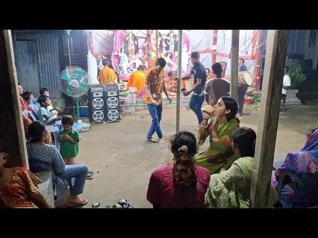 আজ তিন ভাই মিলে আরতি করলো | Bangladeshi Village Life | Durga Puja Vlog