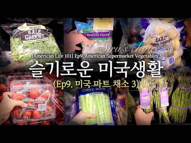 [슬기로운 미국생활]  Ep. 9 미국마트 채소 3.  [American Life 101]  Ep. 9   American Supermarket Vegetables 3.