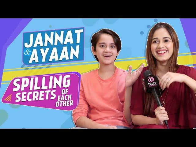 Jannat Zubair & Ayaan Zubair Spill Funny Secrets of Each Other | Telly Reporter Exclusive