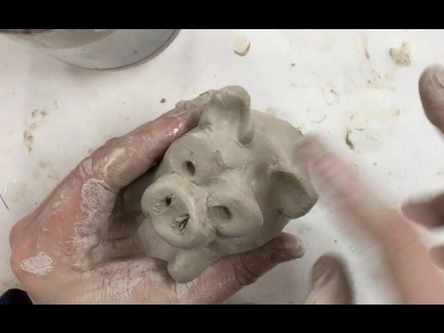 Kids Art Project - Clay Piggy Bank