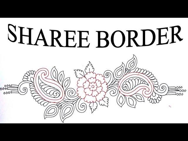 Hand Embroidery Saree Border | Jana Embroidery