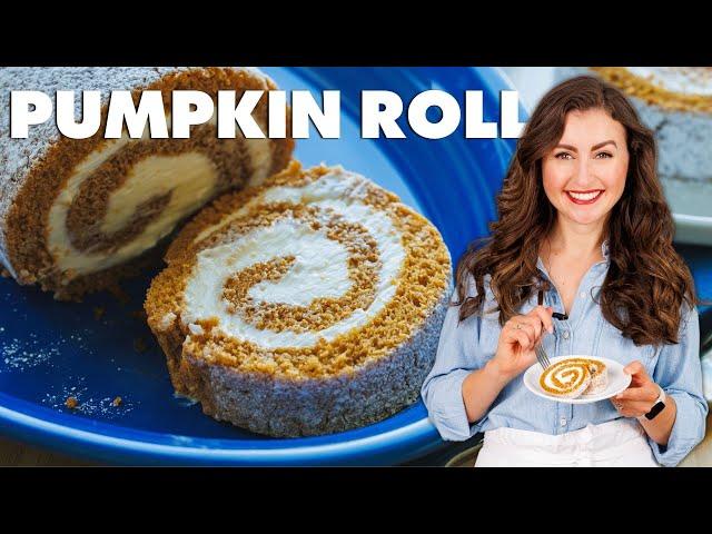 Easy Pumpkin Cake Roll with Creamy Filling Recipe