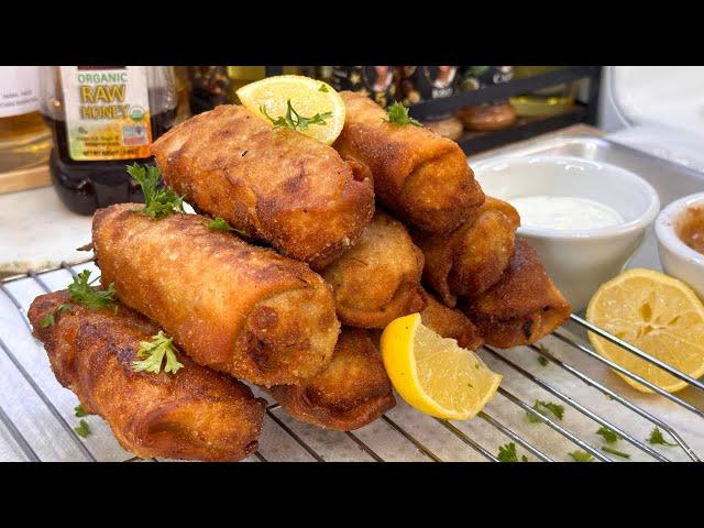 BEST Seafood Egg Rolls Recipe