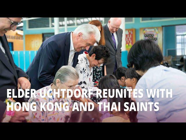 Elder Uchtdorf Reunites with Hong Kong and Thai Saints