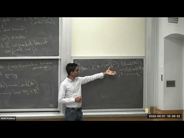 Akhil Mathew: Pretalks on condensed mathematics, II