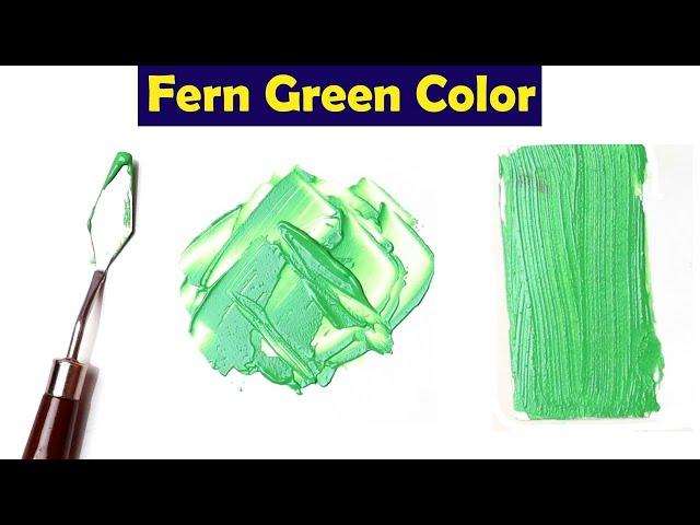 How To Make Fern Green Color - Mix Acrylic Colors