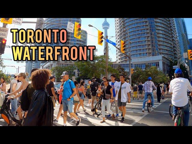 Toronto Waterfront Walking Tour Harbourfront DowntownToronto Canada 4k