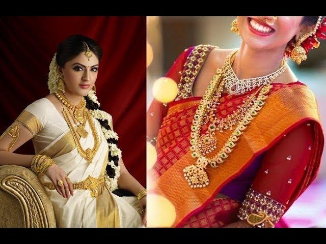 Latest Layered  South Indian Necklace Set Designs Ideas||South Indian Bridal Jewelry Designs