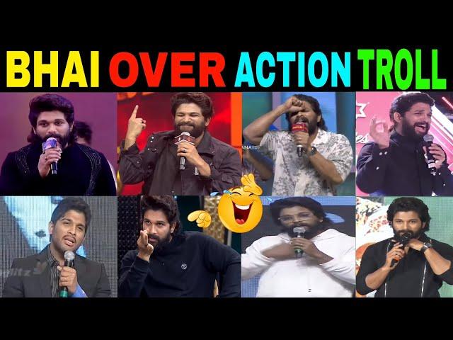 ALLU ARJUN MOVIE FUNCTIONS LATEST OVER ACTION TROLL VIDEO #PUSHPA#TROLLS