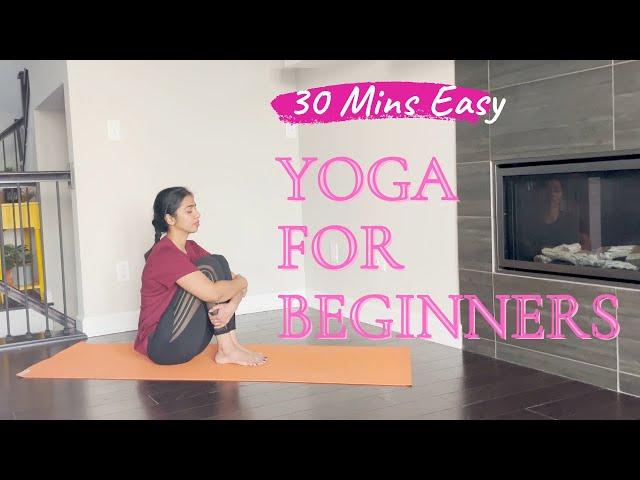 Yoga For Beginners-30 Minute Home Yoga Workout in Telugu||30 నిమిషాల హోమ్ యోగా వర్కౌట్ ఫర్ బిగినర్స్