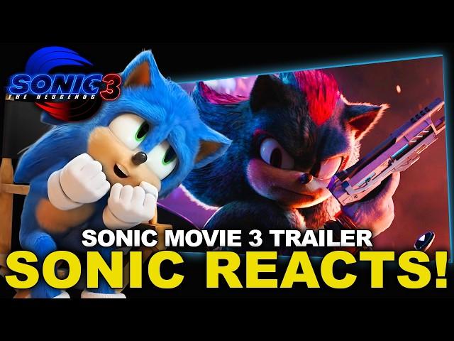 Sonic REACTS to SONIC MOVIE 3 TRAILER 2 | Shadow the Hedgehog Keanu Reeves