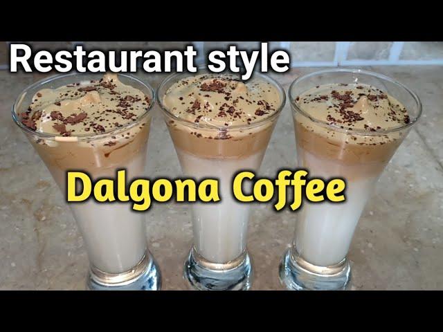 Dalgona Coffee Recipe || Restaurants Style Dalgona Coffee Recipe by Kitchen With Zarmeen.