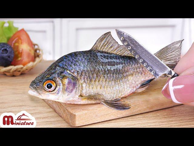 Perfect Miniature Steamed Fish With Ginger Soy Sauce Recipe | ASMR Cooking Mini Food