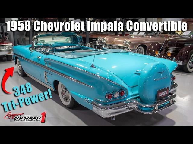 1958 Chevrolet Impala Convertible - Tropical Turquoise!