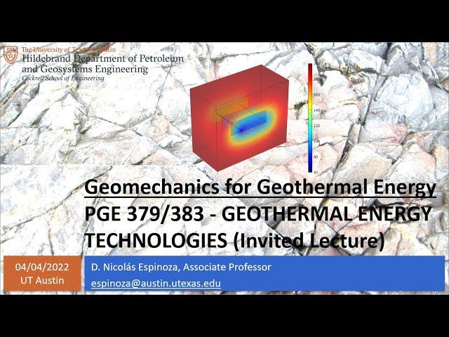Geomechanics for Geothermal Energy