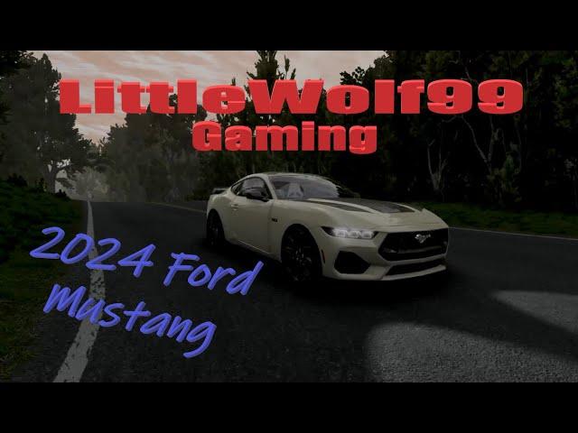 Street Racing in a 2024 Ford Mustang BeamNG drive