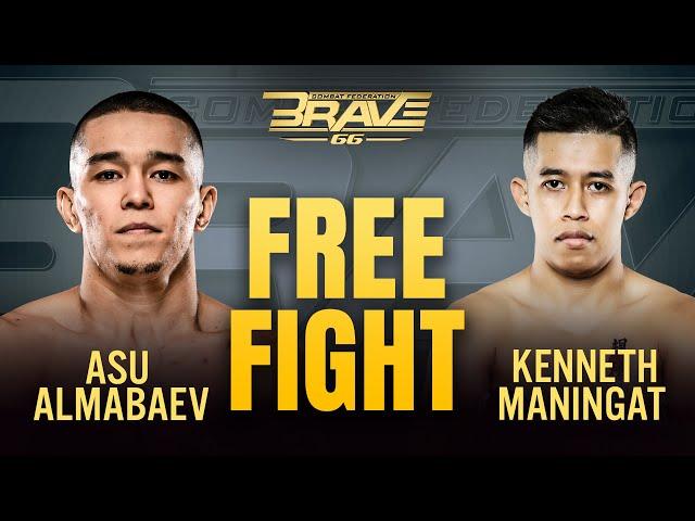 Asu Almabaev vs Kenneth Maningat  | FREE Full Fight | BRAVE CF 66