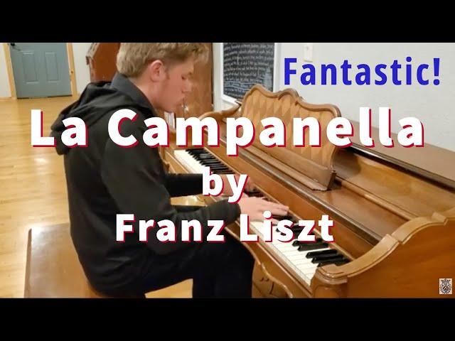 LA CAMPANELLA by Liszt played by Jadon (Second Recording)