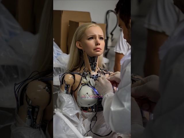 Changing Facial Expressions of a 2025 Humanoid Robot. #irc #shorts #humanoid