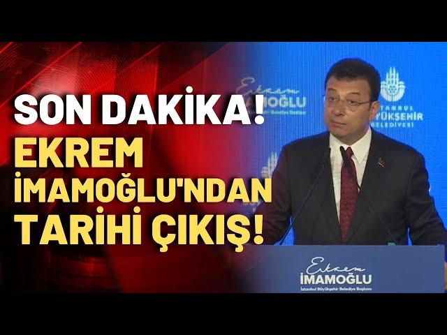 SON DAKİKA! Ekrem İmamoğlu'ndan tarihi konuşma: İstanbul için bir kez daha yola çıkıyorum!