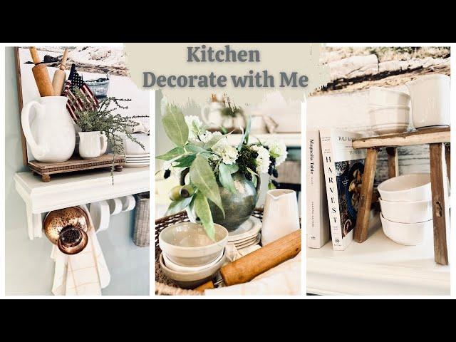 Summer KITCHEN Decorate with Me | Affordable & Thrifted Home Decor Ideas