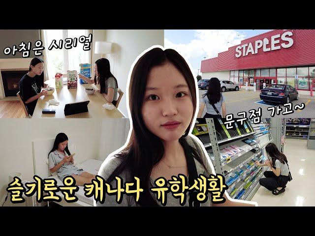 캐나다 유학vlog 음이유니의 방학 일상~ 처음 캐나다 문구점을 갔는데.. 아니 이게 문구점이 맞아? 원하는게 하나도 없어요 뭐 하나 쉽지 않은 유학생활!!│헬로음이유니