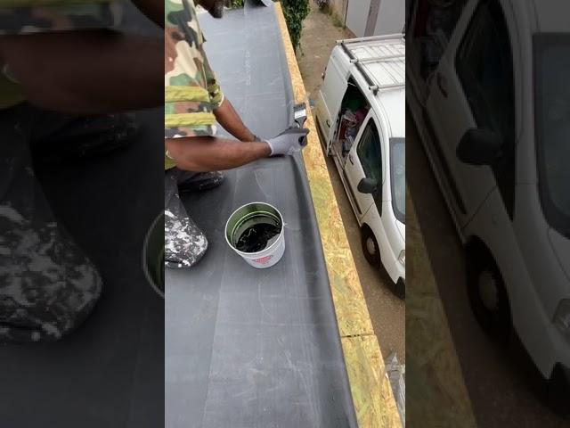 Fitting a rubber roof EPDM