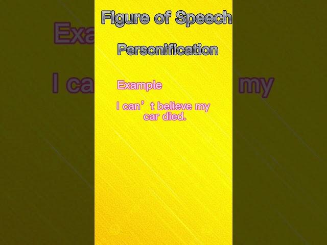 What is personification |Figure Of Speech|