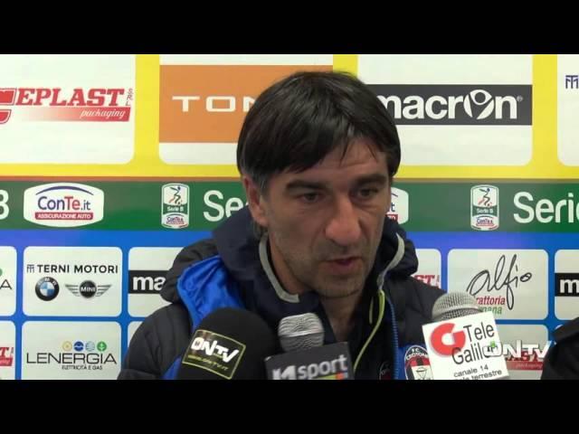 ONTV: intervista a Ivan Juric post Ternana-Crotone (1-2)