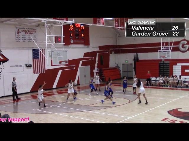 Valencia Tigers vs. at Garden Grove Argonauts 11-27-19 Varsity Girls Basketball CIF Non Conference