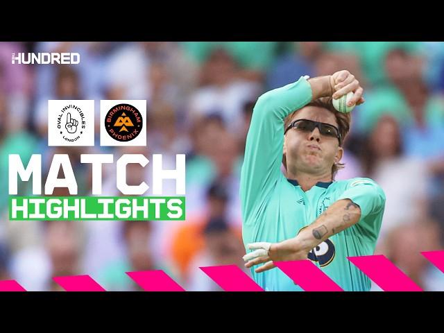 Zampa spin MASTERCLASS! ️ | Oval Invincibles v Birmingham Phoenix Highlights