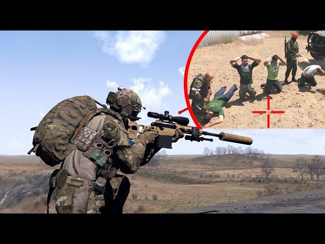 Canadian Sniper Saves Ukrainian Hostages With Precision Shooting! | ARMA 3 Milsim