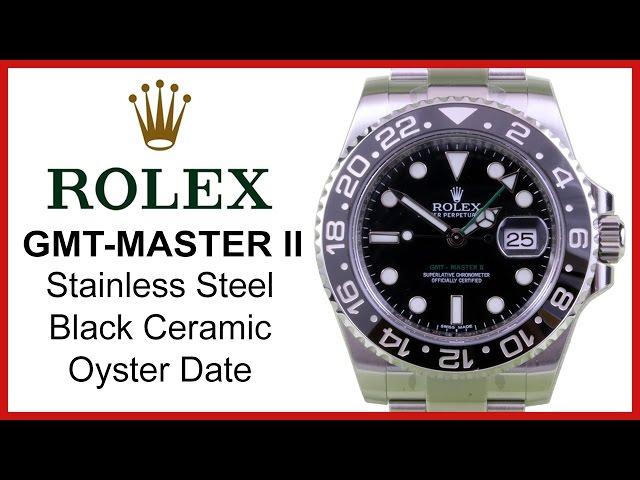 Rolex GMT-Master II Black Ceramic REVIEW - 40mm, Stainless Steel, Oyster, Date, 116710LN