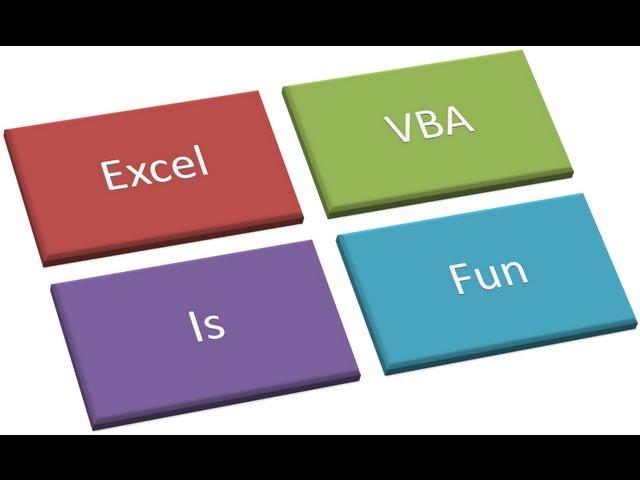 ExcelVbaIsFun - Youtube's #1 Excel VBA Training and Tutorial Channel -HUGE DEMO!!