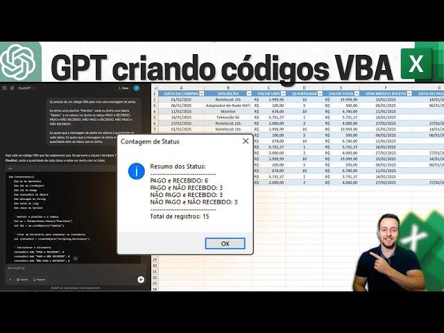 Creating a VBA Alert Message with ChatGPT in Excel | Impress your Boss 