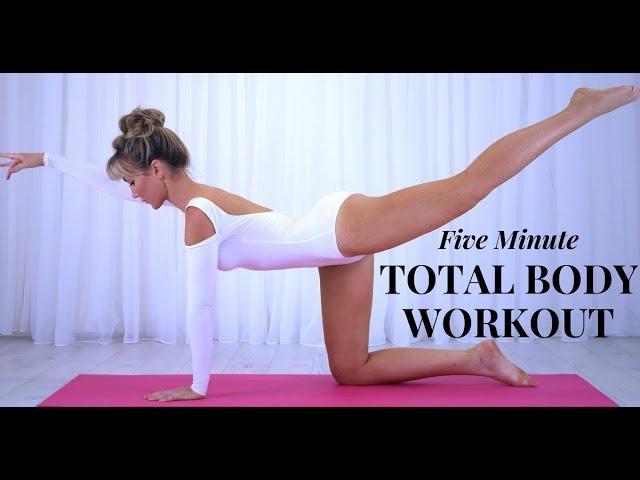 5 Minute Total Body Pilates Workout: Get Strong Abs Fast!