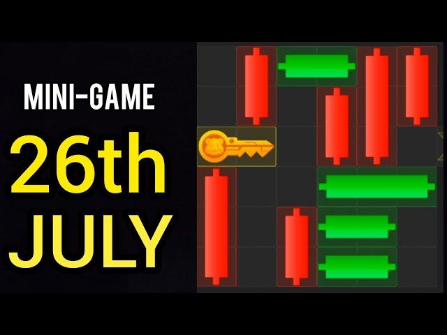 July 26, Mini Game Solve  |Hamster Kombat mini Game Today |Hamster Kombat Games