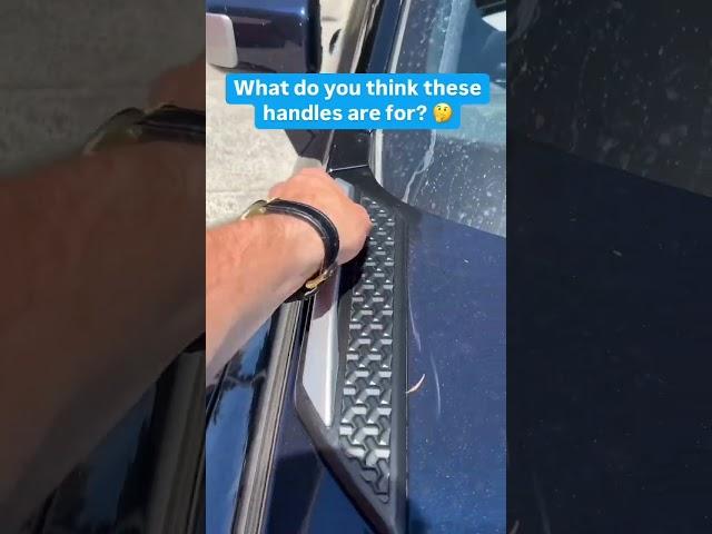 We spotted these handles on the KGM SsangYong Torres. What do you think they are for?
