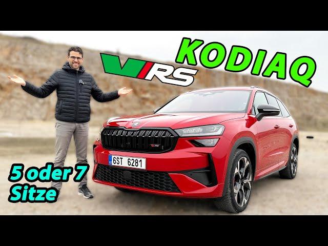 Platz und Fahrspaß? Neuer Skoda Kodiaq RS im Test 5- vs 7-Sitzer