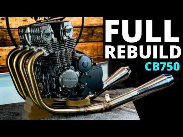  Honda CB750 Café Racer Engine Rebuild Timelapse