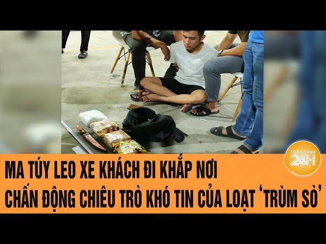 Ma túy leo xe khách đi khắp nơi, chấn động chiêu trò khó tin của loạt ‘trùm sò’ | Toàn cảnh 24h