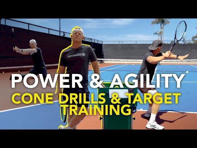 Power and Agility Tennis Workout: Cone Drills and Target Training