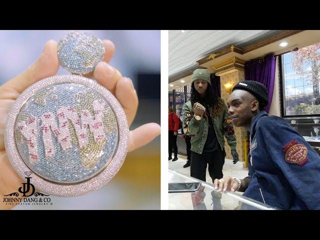 INSANE NEVER BEFORE SEEN YNW MELLY $100K SPINNING EARTH PENDANT