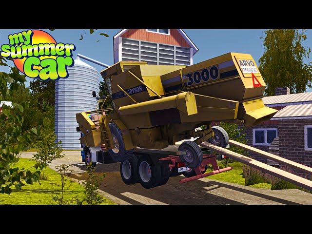 STEALING A COMBINE HARVESTER FROM A FARM - My Summer Car #277 | Radex