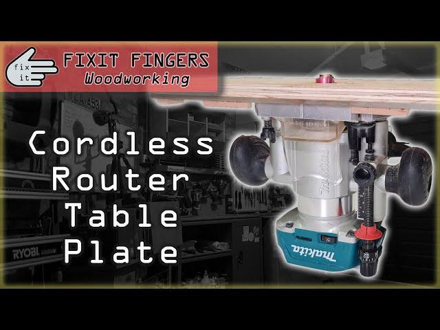 Make a Cordless Router Table with an Insert Plate (DRT50z / XTR01Z)