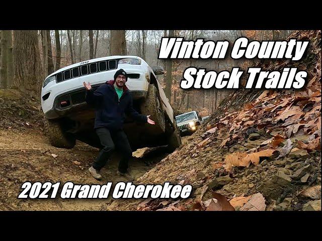 HyperLapse Stock Trails in Vinton County, Stock WK2 2021 Jeep Grand Cherokee Trailhawik, 4x4 Offroad