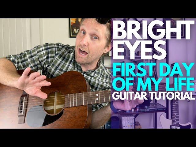 First Day of My Life by Bright Eyes Guitar Tutorial - Guitar Lessons with Stuart!