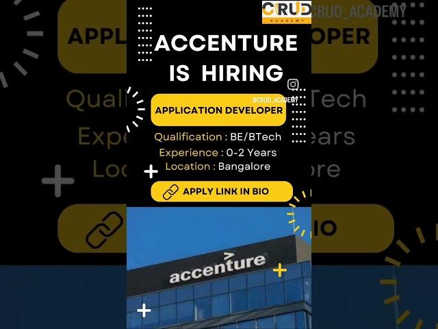 Accenture is hiring For more details view the description. #jobopportunities #education #courses