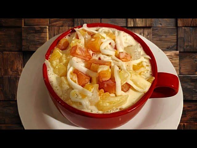 PINOY STYLE FRUIT SALAD / HOW TO MAKE CREAMY FRUIT SALAD